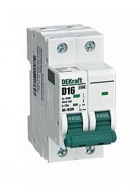 Выключатель автоматический без теплозащиты 10А 2П двухполюсный C 6кА ВА-103M DEKraft 12510DEK от поставщика КабельСпецСтрой