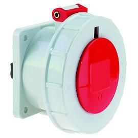 Розетка встраиваемая 32A 4п(3P+PE) 3ч, 380-440В, IP67 фланец 75х75 Bals 13021 (Контейнер-рефрижератор) от поставщика КабельСпецСтрой