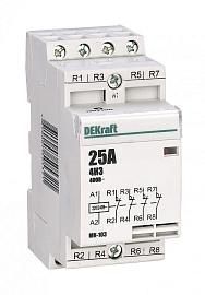 Контактор модульный 4НЗ 25А 230В МК-103 18070DEK DEKraft SE от поставщика КабельСпецСтрой