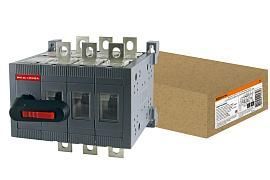 Рубильник ВНК-35-1 3-полюсный 250А реверсивный с установленной фронтальной ручкой управления TDM от поставщика КабельСпецСтрой