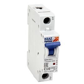 Выключатель автоматический 20А 1П однополюсный характеристика D 10кА OptiDin BM63-1D20-10-УХЛ3 262533 КЭАЗ от поставщика КабельСпецСтрой