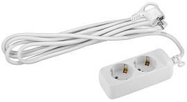 Удлинитель с заземлением UX-2e-5m ЭРА 3х0,75мм2, ПВС, 2- гнезда 5м Б0038574 ЭРА от поставщика КабельСпецСтрой