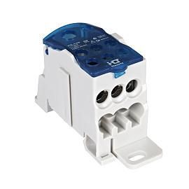 Блок распределительный на DIN-рейку РБ-160 1П 160А (1x70+1x16/6x16) 081-07-03/081-07-003 HLT от поставщика КабельСпецСтрой