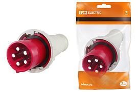 Вилка кабельная силовая 045 3Р+РЕ+N 125А 380В IP54 SQ0601-0009 TDM от поставщика КабельСпецСтрой