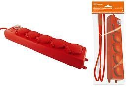 Удлинитель силовой Уз16-05В (с крышками IP44, выключатель, 5 мест/10м ПВС 3х1,0)SQ1302-0017 TDM от поставщика КабельСпецСтрой