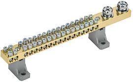 Шина N «ноль» на двух угловых изоляторах 200А ШНИ-10х18-36-L2-С IEK от поставщика КабельСпецСтрой