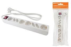 Удлинитель бытовой У044В, выключатель, 4 б/з+4 с/з, 5 метров, ПВС 3х1,5мм2 16А/250В SQ1303-0322 TDM от поставщика КабельСпецСтрой